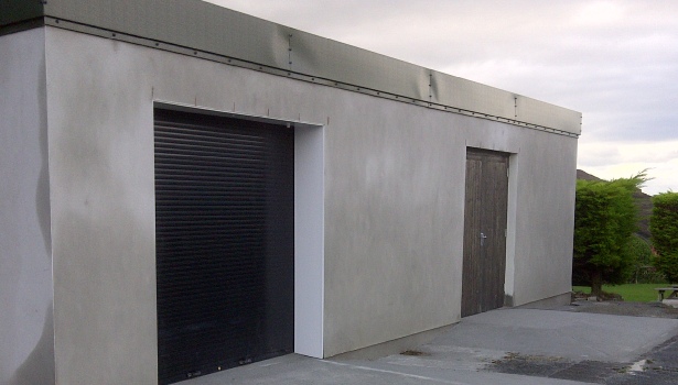 onsite and completed replacement garage