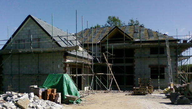 onsite and completed detached house