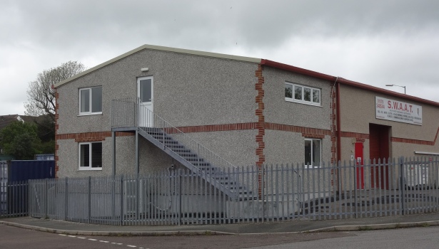 before and after industrial unit extension