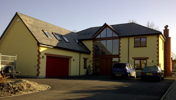 onsite and completed detached house